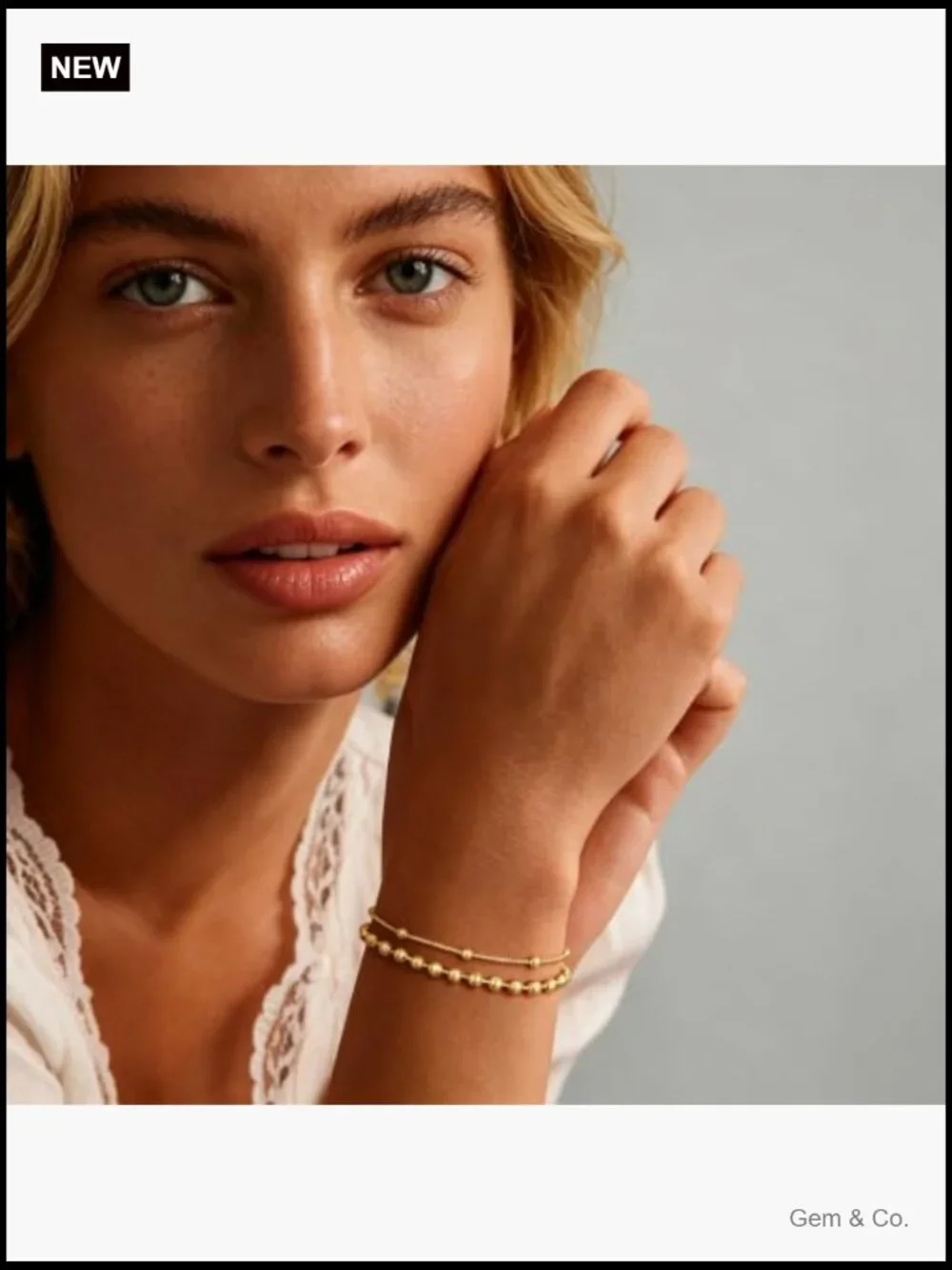 Trendy Layered Dainty Bracelet Stainless Steel Stackable Chain